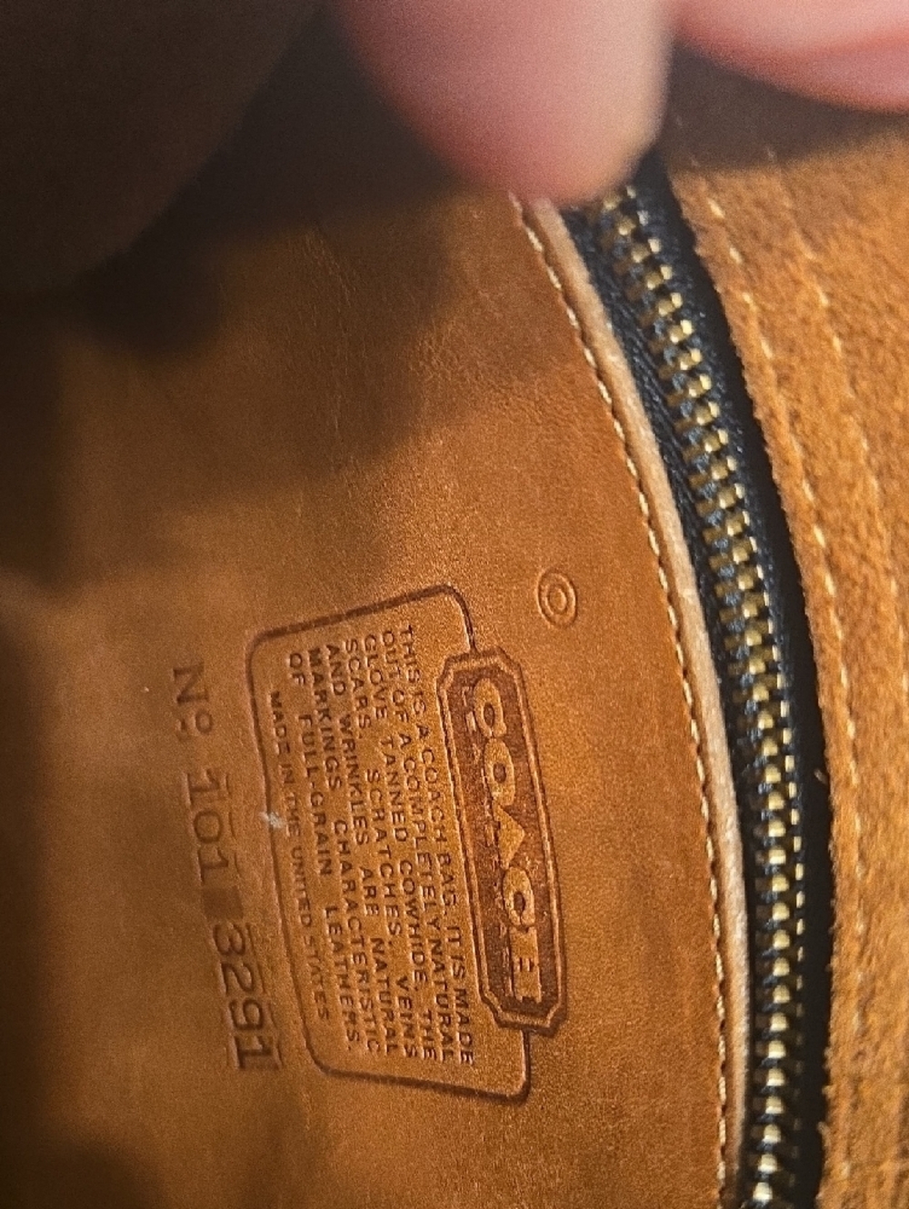 Coach Brown Leather Crossbody with Gold Snap - Picture 2 of 10